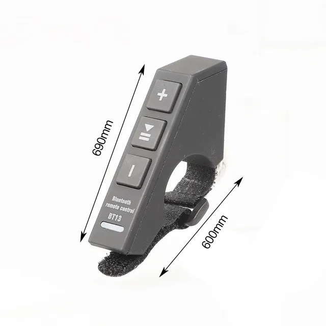 BT13 Mini Moto Bike Handlebar Controller Wireless Remote Button for BT Compatible Motorcycles LED Battery Helmet Headset
