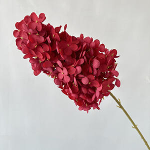 Hortensia Artificial de Látex Ecológica de Estilo Moderno en Rojo Rosa Multicolor, Alta Simulación, Decoración para Bodas y Navidad - Product Image 4