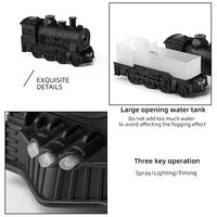 Humidificateurs d'aromathérapie ultrasoniques OEM en forme de petit train 300 ml, diffuseur d'arômes à effet flamme et lampe LED bleue, pulvérisation méduse avec télécommande
