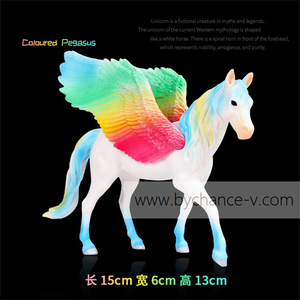 Decoración de dormitorio para niñas pequeñas, estatuas de plástico de unicornio, cuento de hadas, bestia mítica, arcoíris, <span class=keywords><strong>Pegaso</strong></span>, figura de unicornio coleccionable, juguete - Product Image 3