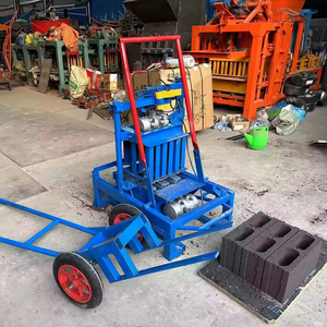 Tek fazlı elektrik 6 inç çimento içi boş blok yapma makinesi yumurta döşeme tipi 2 delikli uygun fiyatlı - Product Image 1