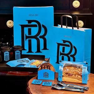 Bolsa de Papel Kraft Ecológica, Biodegradable y Reciclable con Logotipo Personalizado, sin Asas, para Pasteles, Postres, Panadería y Comida para Llevar - Product Image 5