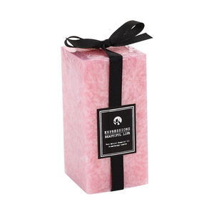 Vela Aromática Cuadrada con Aroma a Flor de Hielo, Cera Mixta, 5x5x5 cm, Decoración para el Hogar - Product Image 4