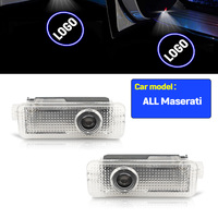 Projecteur laser de logo de porte de voiture LED pour Maserati, lumière de porte de voiture, projecteur de logo LED HD, accessoires de lumière