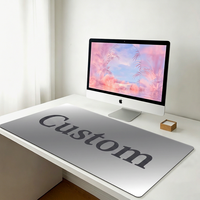 Tapis de bureau XXL personnalisé, tapis de souris en caoutchouc, surface imperméable, design personnalisé, tapis de souris en gros, OEM