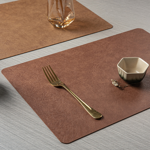 Nappe de table en cuir double face à motif vachette, écologique, imperméable, résistante à l'huile et isolante thermiquement - Product Image 3