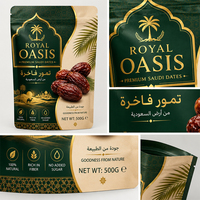 Premium Ramadan Dadels Gravure Gedrukte Verpakking Zakken Op Maat Met Rits, Vochtbestendige Voedselverpakking voor Melk en Huisdierenvoer