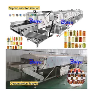 Pasteurizador de alta eficiencia Baiyu, máquina de pasteurización, Caldera, botella de vidrio, pasteurizador de alimentos para mermelada