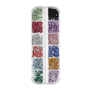 3D Plastic Nail Rhinestones <b>Red</b> Green Gold Mix Snowflake Pearl <b>Glitter</b> Christmas Nail Art Jewelry Decoration Manicure - Product Image 4
