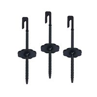 Clip de fixation en nylon pour panneaux solaires - Noir, facile à installer