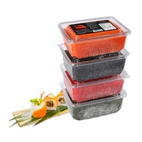 Vente Directe Usine 500g Œufs de Poisson Volant de Haute Qualité Orange Vert Noir Jaune Rouge pour Restaurant de Sushi