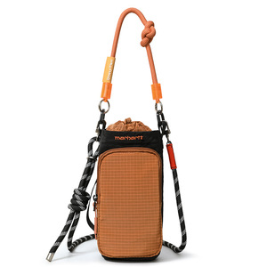Lightweight Waterproof Anti-Theft Polyester Crossbody <b>Water</b> <b>Bottle</b> <b>Carrier</b> Bag Front Zipper Pocket Designer Shoulder Bag - Product Image 4