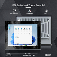 PC industriel 12,1 pouces, écran tactile sans ventilateur Intel J1900, étanche IP66 pour l'automatisation industrielle