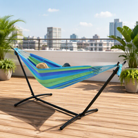 Support de hamac de jardin portable en acier inoxydable pour loisirs de plein air, design moderne, mobilier d'extérieur