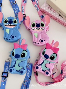 Nuova Borsa per Bambini a Tema Cartone Animato, Borsa a Tracolla da Donna con Fiocco, Grande Capacità, Portamonete - Product Image 1