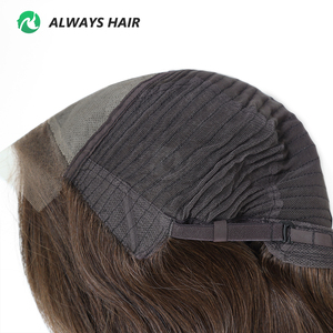 Peluca de <span class=keywords><strong>Cabello</strong></span> Humano Remy <span class=keywords><strong>con</strong></span> Frente de Encaje Transparente de 9 Pulgadas, Corte Chino, 120% de Densidad, Ajustable, Modelo MT12 - Product Image 4