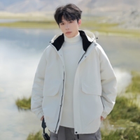 Doudoune à capuche pour homme, nouvelle collection hiver 2026, épaisse et chaude, en duvet de canard blanc, coupe décontractée