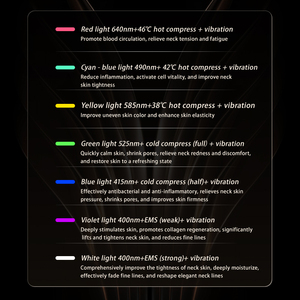Color <b>Light</b> Anti-Wrinkle <b>Neck</b> Device Reduces <b>Neck</b> Wrinkles. Home use Electronic Beauty Device - Product Image 3