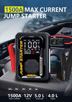 Compresseur d'air portable 150 PSI, démarreur de secours 1500A, booster 12V 10000mAh, pompe à pneus sans fil pour voiture et moto