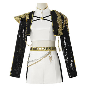 Costume de chasseur de démons K-Pop pour enfants, jupe Zoey & Rumi & Mila, polyester, unisexe, <span class=keywords><strong>kit</strong></span> de cosplay anime - Product Image 5