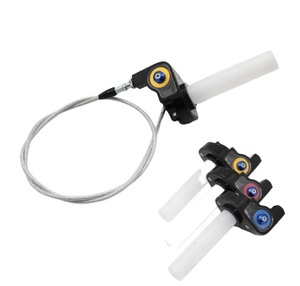 ZSDTRP poignée d'accélérateur à <span class=keywords><strong>gaz</strong></span> torsadée d'accélérateur rapide + câble + poignée pour Dirt Pit Bike 50cc 110cc 125cc - Product Image 1
