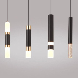 Lampade a sospensione moderne a Led in cristallo 7-12W AC85-265V Hanglamp Drop Light ristorante Bar gocce d'acqua lampada a sospensione montata in superficie - Product Image 2