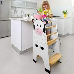 Torre de Aprendizaje de Madera para Bebés, Torre de Aprendizaje Ajustable para Niños Pequeños, Torre de Aprendizaje de Madera para Cocina - Product Image 4
