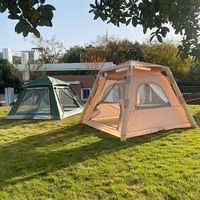 Tente de glamping personnalisée, auvent gonflable portable, tentes pliantes d'extérieur, tente de camping gonflable imperméable