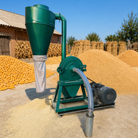 Nouvelle machine à broyer électrique à disques robuste, capacité de 800 kg/h, haute productivité, pour le broyage du maïs, du soja et la fabrication d'aliments pour animaux