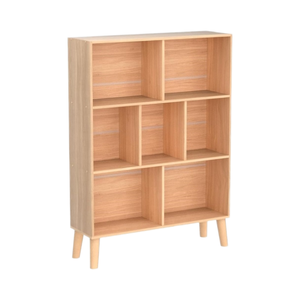 Modern <b>Kitchen</b> <b>Storage</b> Cabinet Wooden Wall Shelf with Chicken Wire Standing Type Multifunctional - Product Image 1