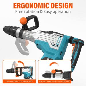 Martillo Demoledor SDS-Max de 1700W y 25 Libras, Martillo Eléctrico de 14 Amperios con Cable de 1-9/16 Pulgadas para Trabajo Pesado - Product Image 4