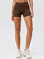 Ensemble deux pièces sport décontracté pour femme, style européen-américain, automne, uni, haute élasticité, avec jupe de tennis moulante à manches longues et décolleté en V profond, et short galbant effet fesses de pêche