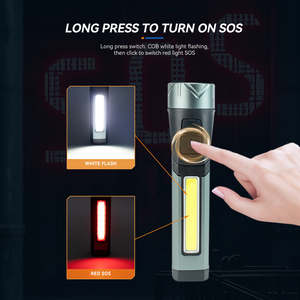 90 độ góc Loại-C sạc nam châm đa chức năng tự động sửa chữa Làm việc đèn pin với ánh sáng mạnh mẽ và độ bền lâu dài - Product Image 3