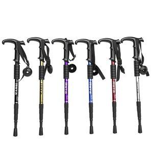 Bâtons de randonnée Jiang Fenfa en alliage d'aluminium télescopiques pliables légers pour la randonnée et le trekking - Product Image 1