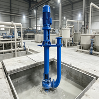 Pompe à eaux usées anti-colmatage en alliage de chrome haute résistance à la corrosion, pompe submersible verticale YZ à simple/double conduite pour boues