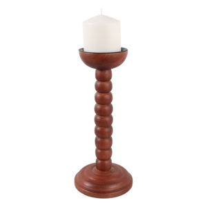 Stacked Round <b>Taper</b> <b>Candle</b> Holder Wooden Candlestick For Home Living Room Decor Kitchen Counter Bathroom Vanity - Product Image 2