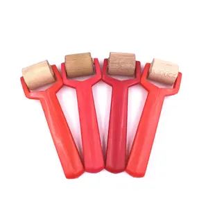 Factory Direct Drywall Tools Plastic Wood Rubber Roller Head Wallpaper Seam Roller