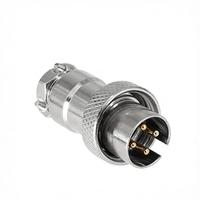 Câble d'alimentation inversé mâle, connecteur aviation GX16 M16F-2A à 8A, connecteur circulaire métallique 2-8 broches