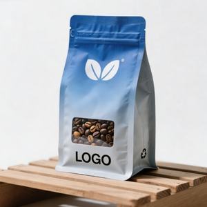 Sacs à café de haute qualité personnalisés mats 8oz 12oz 16oz 500g, sacs à café premium trilaminés avec valve et fenêtre - Product Image 2