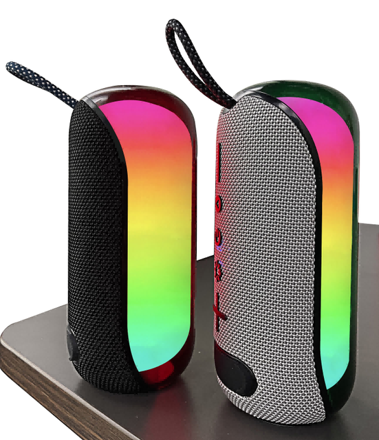 Portable Party Wireless Speaker with RGB LED Light Bluetooth Speaker for Outdoors, Travel