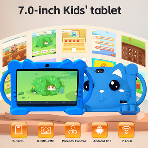 Tablette éducative Quad Core avec poignée, étui <span class=keywords><strong>pour</strong></span> enfant, 7 pouces, MTK <span class=keywords><strong>Android</strong></span> 12, 2 Go, 32 Go, nouvelle, prise en main confortable <span class=keywords><strong>pour</strong></span> les enfants, jeux mathématiques <span class=keywords><strong>pour</strong></span> l'école à domicile - Product Image 2