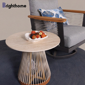 Ensemble <span class=keywords><strong>de</strong></span> meubles <span class=keywords><strong>de</strong></span> <span class=keywords><strong>jardin</strong></span> en aluminium au design unique, fauteuil pivotant simple pour patio, hôtel, extérieur, canapé d'extérieur - Product Image 6