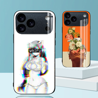 Nouvelle conception, étui personnalisé en verre trempé pour iPhone 18, 18 Pro, 18 Pro Max, 17, 17 Pro Max, 16, 15, 14, 13, 12, support dropshipping, coque de téléphone