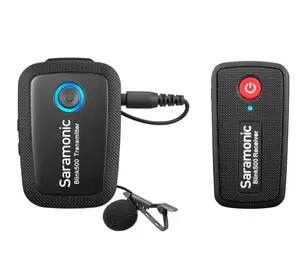 Saramonic blink 500 b1 sistema de microfone sem fio, com montagem de câmera digital ultra-compacto 2.4ghz, sistema de microfone com lavalier
