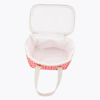 Sac isotherme pliable et portable de luxe personnalisé avec logo pour femme, idéal pour le voyage, la plage et les pique-niques, motif floral vintage, vente en gros