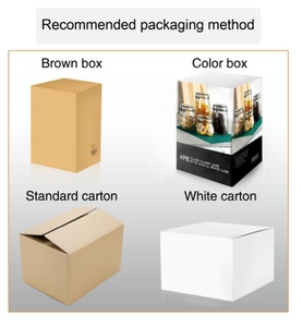 10oz bocaux en verre hermétiques couvercles en bambou cuillères bidons de cuisine café sucre grains thé épices stockage support en bambou - Product Image 6