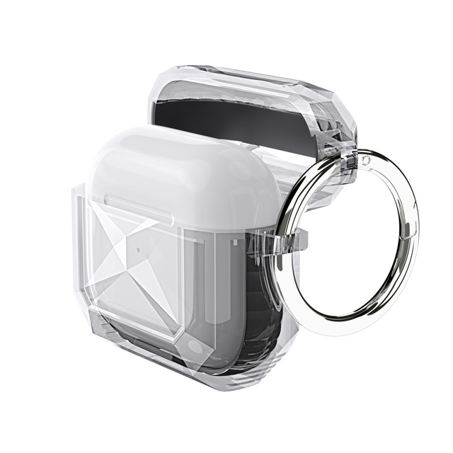 High Quality for AirPods 1/2/3/4 Protective Soft Shell Earphone Case Dual-Color Transparent Shockproof Protective for AirPods