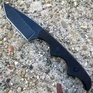 Funda Protectora de Kydex con Logotipo Personalizado PN-6025, Cuchillo de 5 Pulgadas con Agarre Superior, Cuchillo de Cuello de <span class=keywords><strong>Asalto</strong></span> Stealth con Forma de Tanto para Caza, Supervivencia y Campamento - Product Image 2