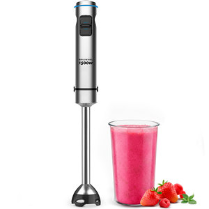 Frullatore a immersione Grunkel 1500W con funzione Turbo e bicchiere da 800 ml per frullati e puree - Product Image 1