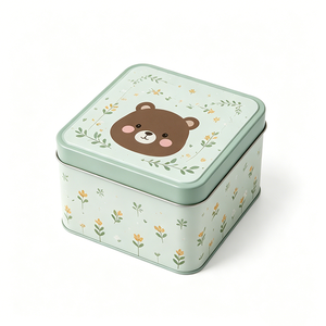 Wholesale Direct Sales Custom Tin <b>Box</b> Packaging Food Safe Recyclable Metal Tin Cans Container for Snacks Tea Coffee Gift <b>Packing</b> - Product Image 3